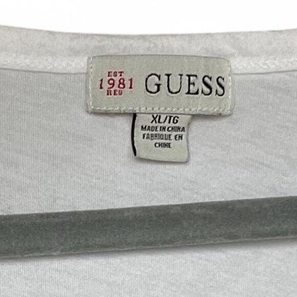 Guess Jeans Glitter Scoop Neck Tee - Picture 7 of 7